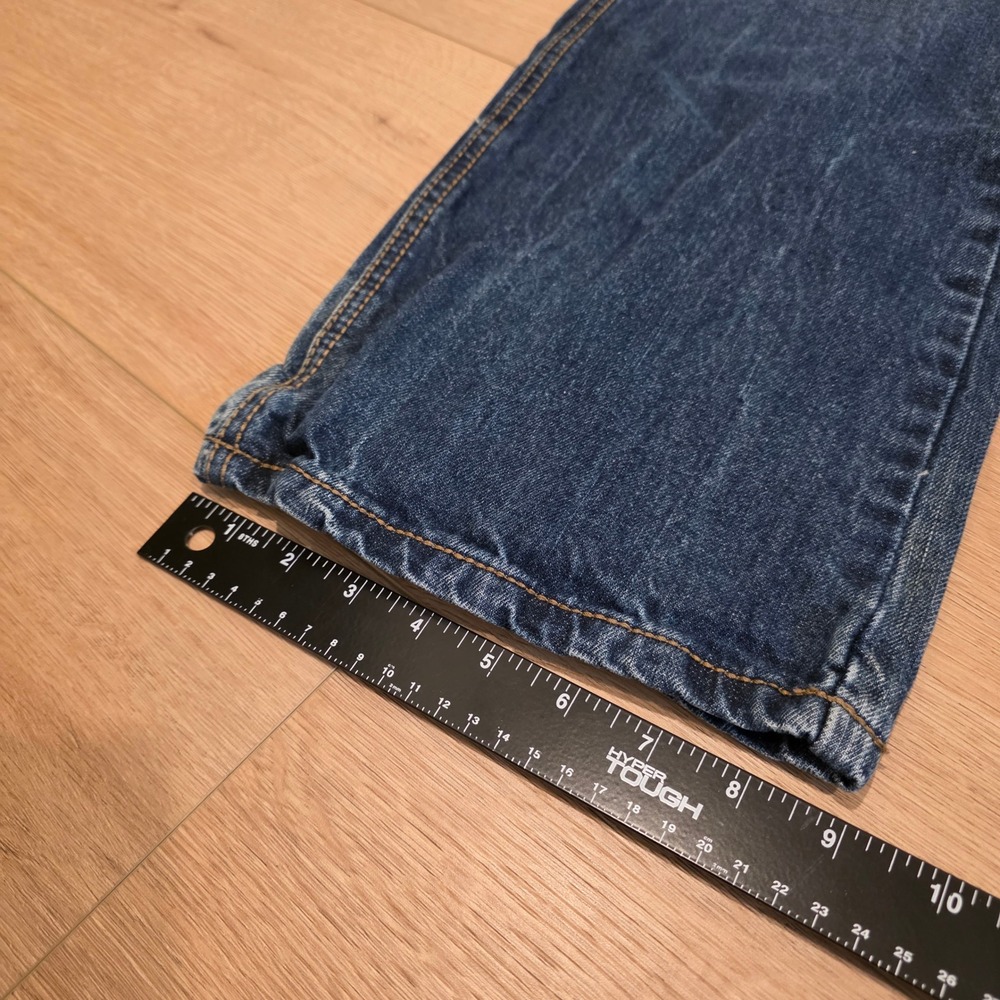 Wrangler Retro Relaxed Bootcut Jeans Medium Wash Blue Denim WLT20DS 35x36 Mens - Picture 8 of 10